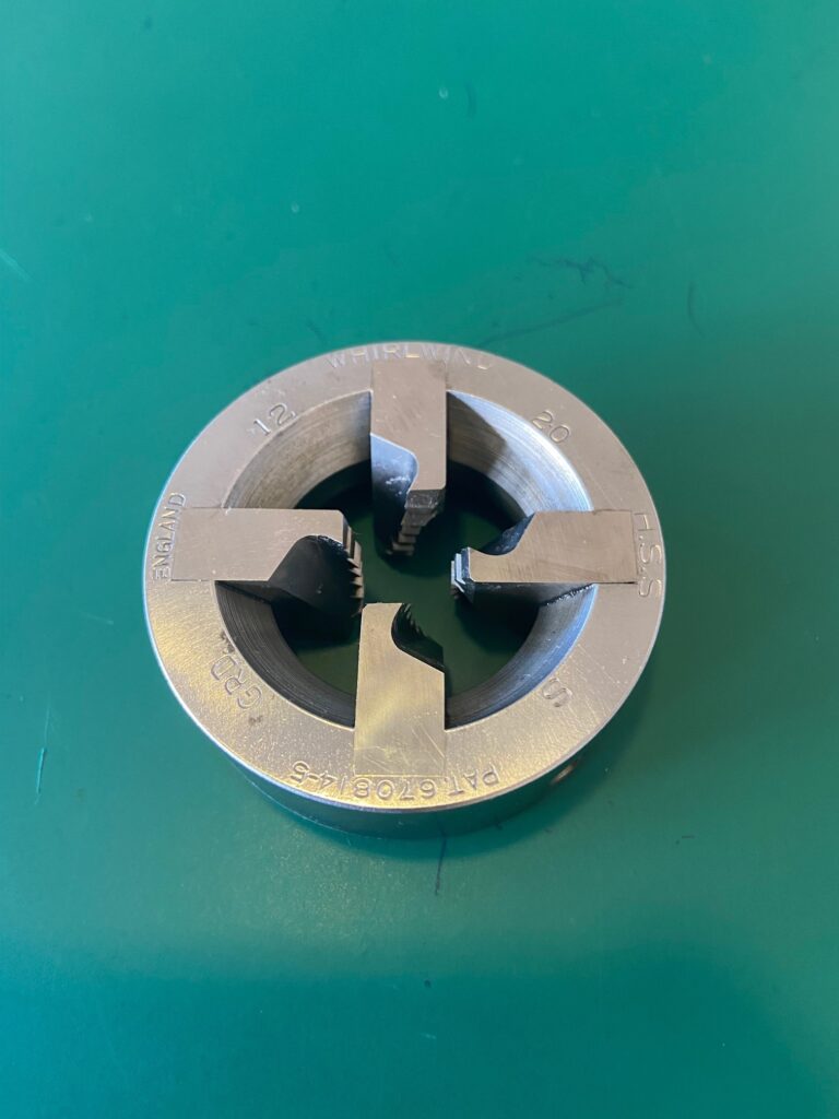 12 X 2 SOLID HSS DIE WHIRLWIND (USA) 2" O/D