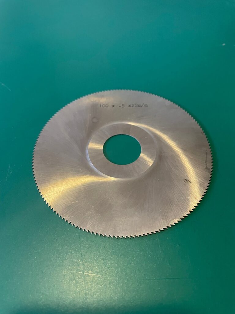 SLITTING SAW 100 x .5 x 22mm BORE- FINE TOOTH